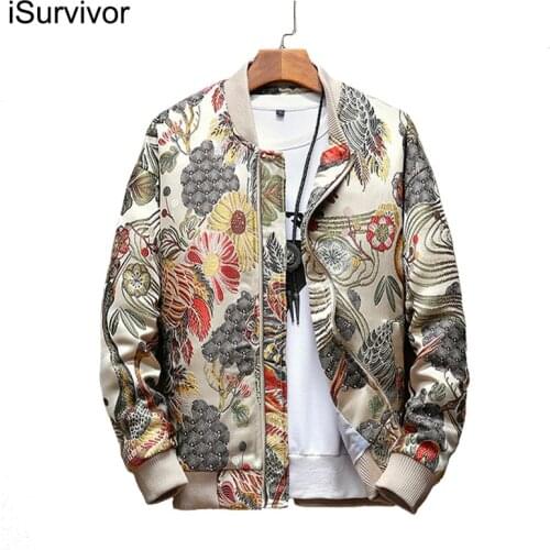 ISurvivor 2021 Men Spring Autumn Stand Collar Thick Jackets Coats Hombre Male Casual Fashion Slim Fit Large Size Jackets Men