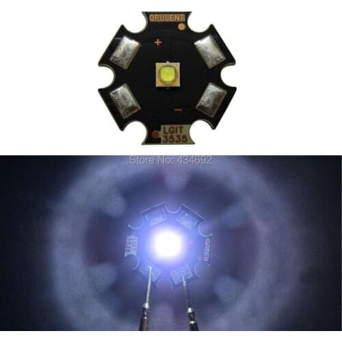 Korea Brand LG3535 3W Led Light High Power Led Light Warm White 4000K White 6500K On 20MM PCB Board For DIY Flashlight Spotlight