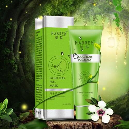 MABREM Remove Blackhead Tear Pull Mask Oil control Shrink Pore Improve Rough Skin Acne Blackhead Remover Mask Face Moisturizing