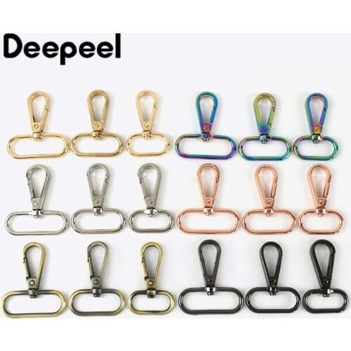 5/10pcs 16/20/25/32/38mm Metal Dog Collar Carbiner Buckle Bag Handbag Strap Clip Hook Key Chain DIY Crafts Accessories F4-1