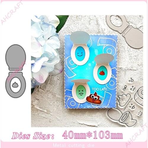 Mini Toilet bowl Metal Cutting Dies for diy Scrapbooking Photo Album Decorative Embossing PaperCard Crafts Die 2020