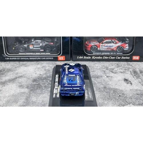 1/64 Kyosho Nissan GT-R R32 Calsonic No. 1 Electroplated Blue 1991 Hardcover Edition Car Model