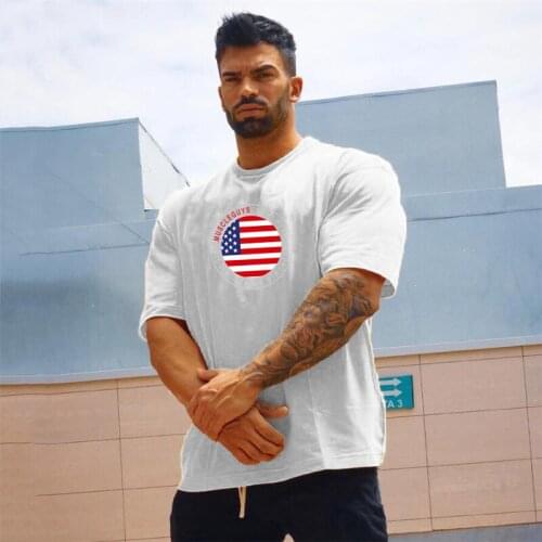 Mens Classic T Shirt 100% Cotton Printed Casual Tops Tee Homme Asian Size Breathable Oversized White Tshirt