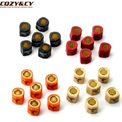 6PC Racing Performance Roller Set Sliders 20x17mm for Daelim Otello SG125 F1 S2 S3 NS125
