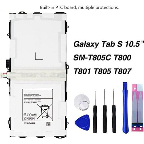 Original EB-BT800FBC Battery For Samsung GALAXY Tab S 10.5 T800 T801 SM-T807 SM-T805C 7900mAh