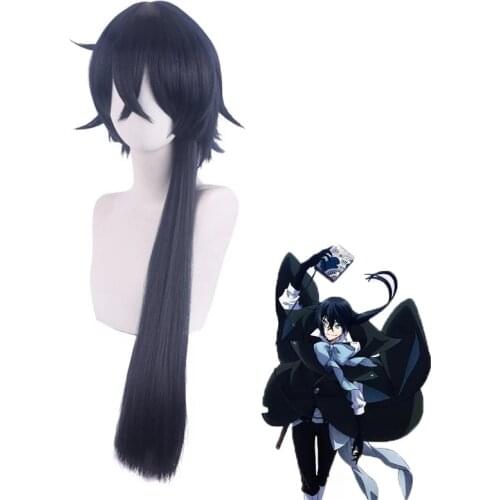 Anime The Case Study Of Vanitas No Karte Blue Black Hair Cosplay Wig Heat Resistant Synthetic Hair Halloween Party wig + Wig Cap