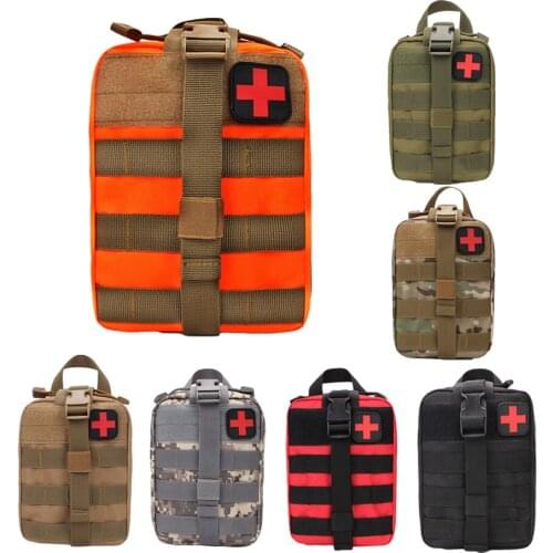 Outdoor EDC Molle Tactical Pouch Bag Emergency First Aid Kit Bag Travel Camping Hiking Climbing Medical Kits Bags