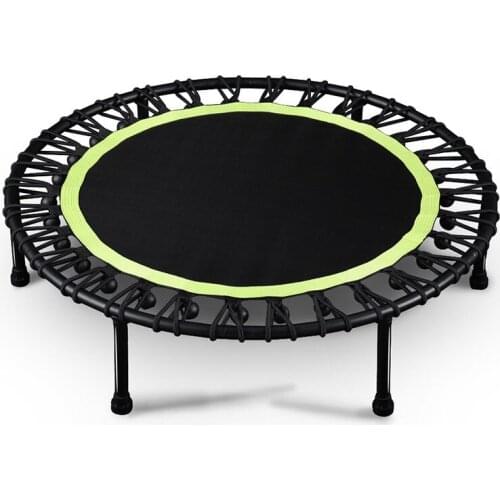 40" Portable Round Mute Trampoline Adult Fitness Elastic Rope Trampoline For Kids Bearing 150KG Fitness Trampoline For Jumping