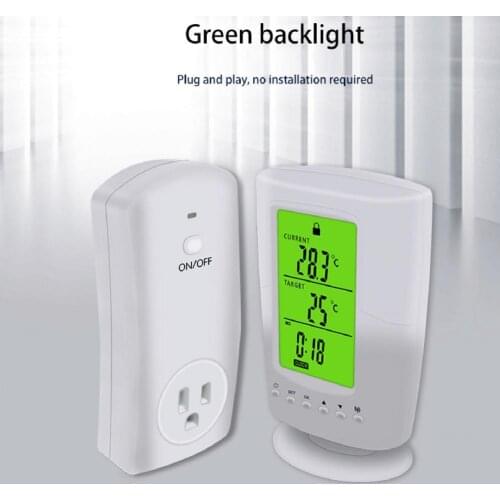 Programmable Wireless Smart Temperature Controller Household Thermostat Socket