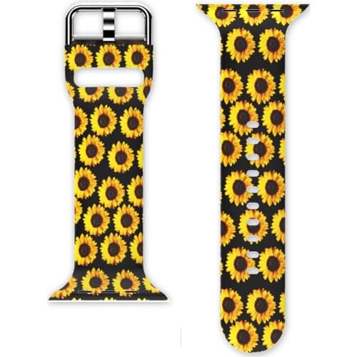 Sport Bands for Apple Watch Band 38mm 40mm 42mm 44mm Soft Silicone Replacement Bracelet Strap for iWatch Series SE 6 5 4 3 2 1