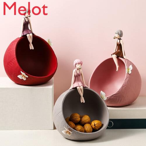 European High-End Bubble Doll Home Decorations Living Room Coffee Table Entrance Key Storage Storage Ornaments Crafts Gifts