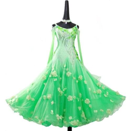 Dance skirt modern dance skirt new social ballroom dance competition dress waltz dress performance dress high-end skirt