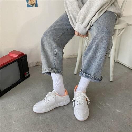 2021 New White Shoes Womens Sneakers Fashion Rhinestone Womens Flat Shoes Women Comfortable Casual Patchwork Vulcanized Shoes