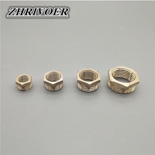 1/8 "1/4" 3/8 "1/2" 3/4 "1" Brass Reducer Male Thread To Female Thread Reducing Bush Adapter Fitting Gas Air Water Fuel Copper