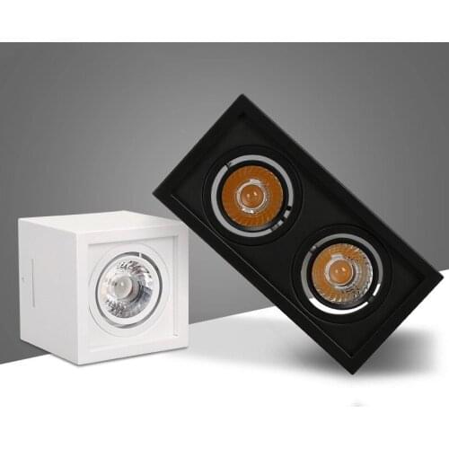 1 high-quality black and white bright decorative edge LED COB dimmable downlight ac85-265V 10W 20W LED ceiling spotlight