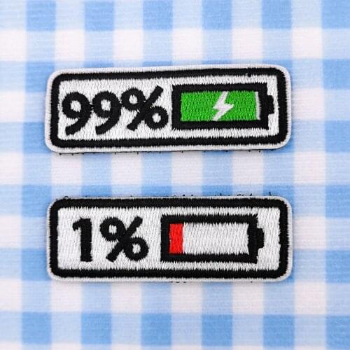 10 Pcs/lots 6*2cm Cartoon Electricity Shows Velcro Cloth Shoes Embroidery Clothing Handbags Cell Phone Decoration