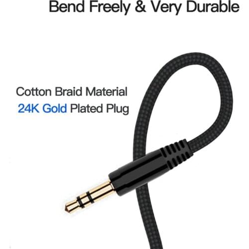 2020 3m 3.5mm Jack Extension Audio Male to Female Wired Headphones Headphone Extension Cable Speaker AUX Cable Cord For PC