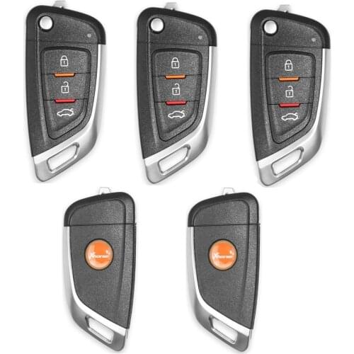 5pcs/lot XKKF02EN DF Style XHORSE XKKF03EN Universal Remote Car Key with 3 Buttons Generation / Cloning By VVDI key tool / VVDI2