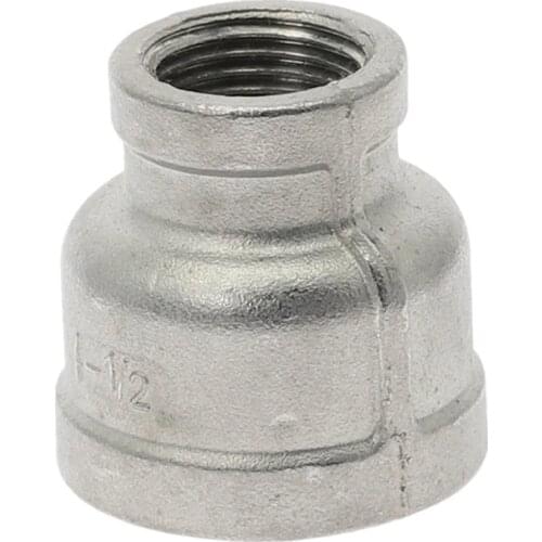 1/8" 1/4" 3/8" 1/2" 3/4" 1" 1-1/4" 1-1/2" BSP female to female Thread Reducer 304 Stainless Steel Pipe Fitting Connector Adpater