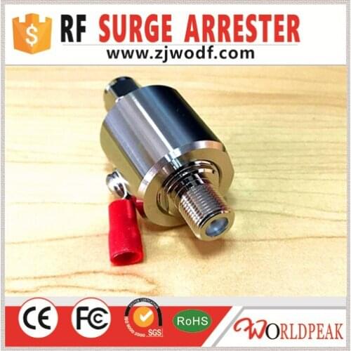 Free shipping 5pcs 0-3Ghz rf Lightning protector F male to F female surger arrester lightning arrester