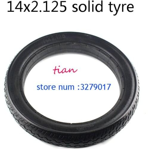 Free Shipping Wear-resisting Motorcycle tire accessories 14x2.125 Solid Rubber tyre for Many Gas Electric Scooters and e-Bike