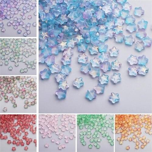 20pcs 8mm Five-pointed Star Beads Vintage Coloured Glaze Spacer Beads For Jewelry Making Materials Diy Tassle Bracelet Beads