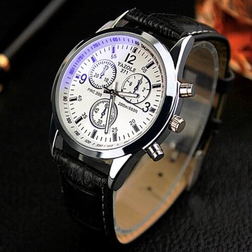 Top Brand Luxury Yazole Watch for Men Business Mens Watches Fashion Blue Glass Surface Quartz Clock Unique Leisure Wristwatches