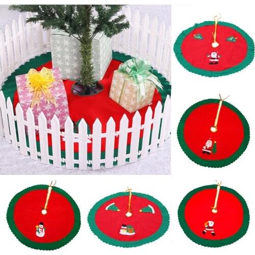 Ornament Non-woven Fabric Xmas Tree Carpet Christmas Decoration Christmas Tree Skirt Christmas Tree Accessory 90cm Diameter