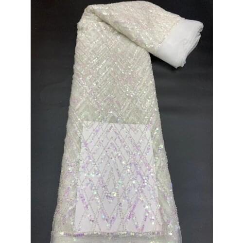 Hot sale exquisite diamond sequins + bead tube tulle embroidery, suitable for fashionable ladies' skirts/xb