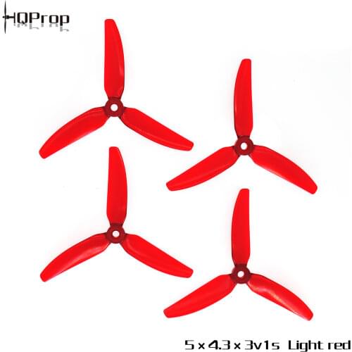 HQPROP 5X4.3X3V1S 5043 3-Blade PC Propeller for RC FPV Racing Freestyle 5inch Drones Replacement DIY Parts