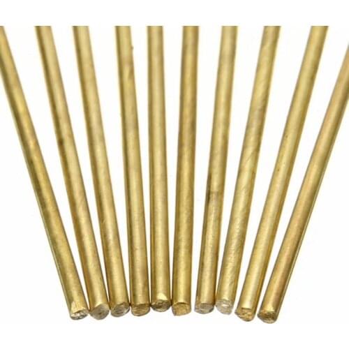10pcs 1.6x250mm HS22 brass round rod round wire tube model, brass welding brazing electrode