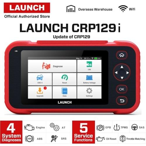 2021 OBD2 Automotive Scanner Four Systems Scanner EPB SAS TPMS Oil Reset OBD2 Scanner Car Diagnostic Tool LAUNCH X431 CRP129i