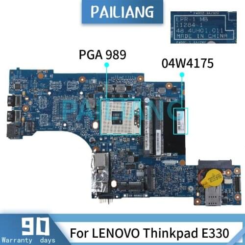 PAILIANG Laptop motherboard For LENOVO Thinkpad E330 Mainboard 04W4175 12284-1 HM75 DDR3 tesed