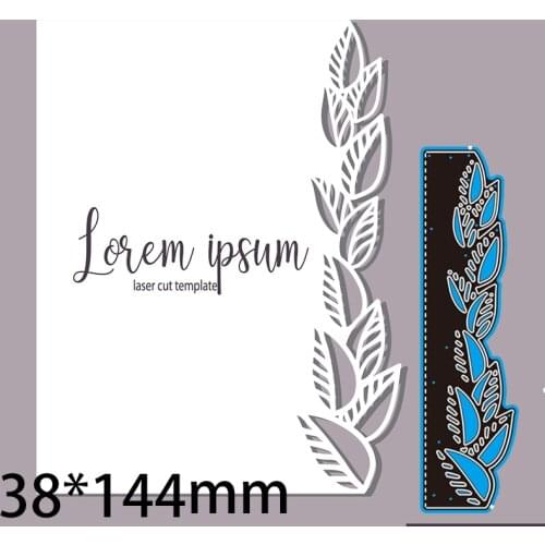 Metal Cutting Dies Leaves New Scrapbook Decoration Template Embossing DIY Paper Card Craft 38*144mm