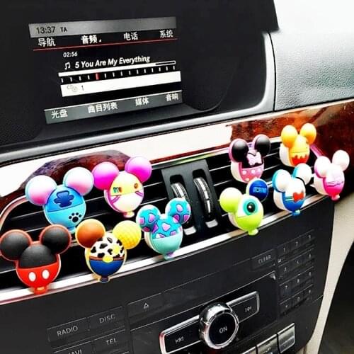 Cartoon Perfume Mouse Car Wholesale PVC Lovely Vent Fragrance Clip Air Freshener Cute Children Auto Accessories Lemon Flavour