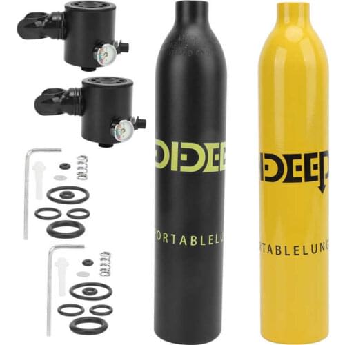 DIDEEP 0.5L Mini Scuba Tank Diving Oxygen Tank Underwater Respirator Diving Cylinder Breathing Apparatus Snorkeling Device