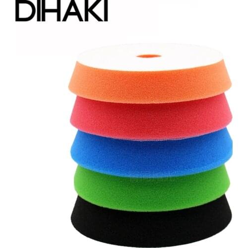 5PCS 6 inch (150mm) Buffing Pads Set Car Foam Drill Polishing Pad Sponge Wheel Set Kit For DA / RO Dual Action Car Polisher