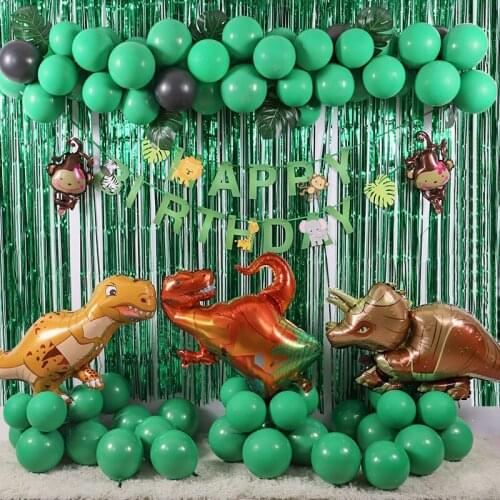 2021 New Forest Theme Balloon Set Childrens Birthday Party Anniversary Balloon Dinosaur Zoo Theme Decoration Childrens Toys