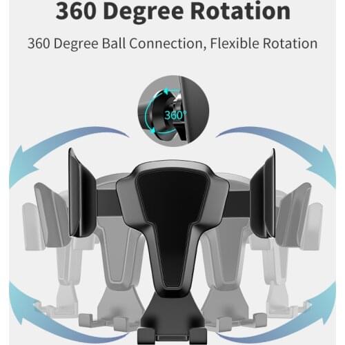 New car mobile phone holder home must-have gravity linkage elastic support car air outlet mobile phone holder buckle gift