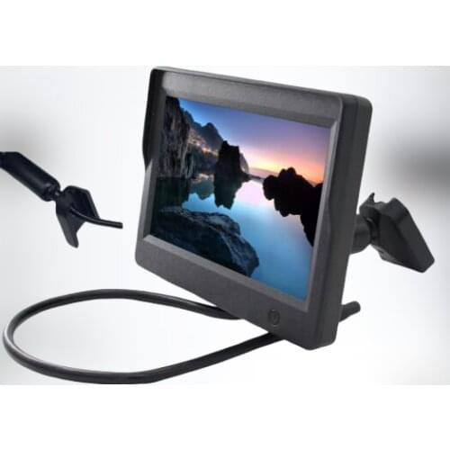Original parking minotor HD 5" 800*480 TFT Color LCD Screen Rear View Camera video Monitor with bracket for Rear View Camera