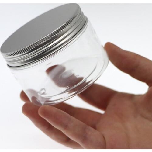 30/50/100/120ML Travel Cosmetic Empty Bottle Tranparent Jar Pot Aluminum Cover Cream Eyeshadow Makeup Container Box