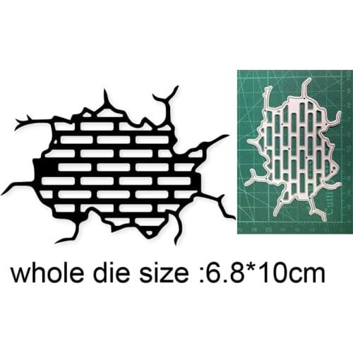 Craft dies Wall Bricks Frame Metal Cutting Dies Embossing Die Cut Scrapbooking Paper Craft Knife Mould Blade Punch Stencils dies