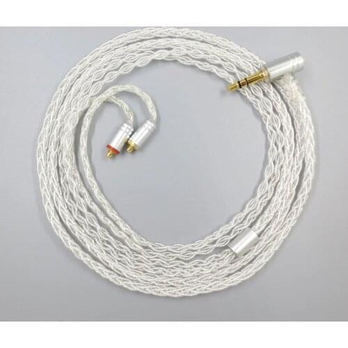 ZSFS 8 Core Silver Plated Balanced Cable With MMCX 2.5/3.5/4.4mm Balanced For Shure se215 315 se425 se535 Se846 ue900 Earphone