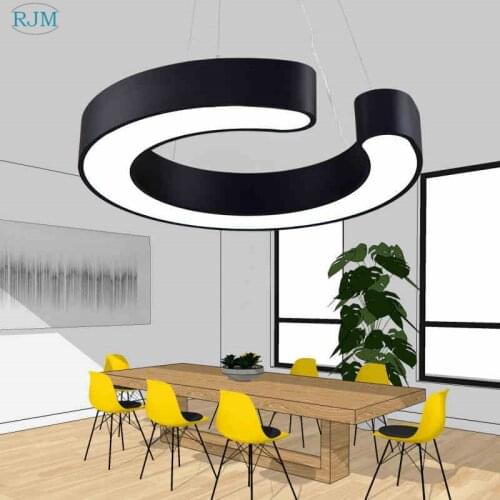 Modern Simple Office LED Pendant Light Designer Creative Industrial Hang Lamp Cyber Cafe Living Room Bedroom Bar Shop Decor Lamp