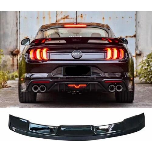 For Ford Mustang GT500 spoiler 2015 2016 2017 2018 2019 High hardness and quality ABS Bright black trunk wing Rear spoiler