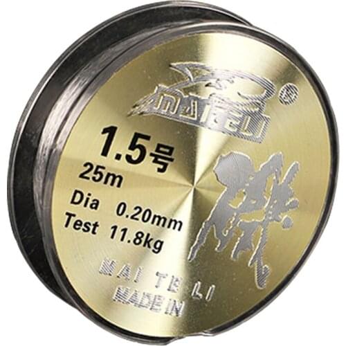 Super Strong Fishing Line 25m Lure Nylon Fishing Line Rock Sea Telescopic Pesca Accesorios Mar Sub Main Fishing Line Carp pesca