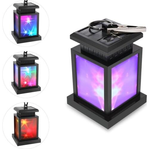 RGB Solar Light Outdoors LED Lamp Solar Powered Bulb Night Light For Garden Patio Deck Yard Indoor Holiday Party Decoration