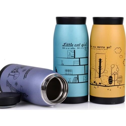 Stainless Steel Vacuum Big Belly Cup Multicolour Thermos Bottle Originality Portable Keep Cold Hot Water Cup Outdoor Tea Cup