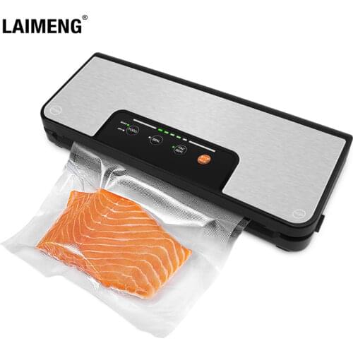 LAIMENG Vacuum Sealer with Roll Holder Pulse Function Sous Vide Vacuum Packing Machine For Food Storage Packer Vacuum Bags S285
