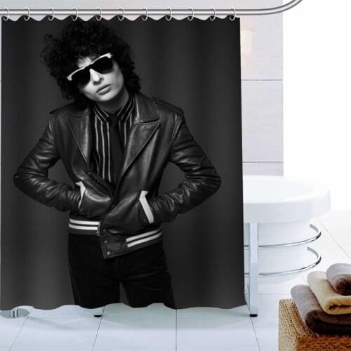Custom Finn Wolfhard Shower Curtain Polyester Fabric Bath Screens Curtains For Bathroom 3D Waterproof Bath Curtain Hook